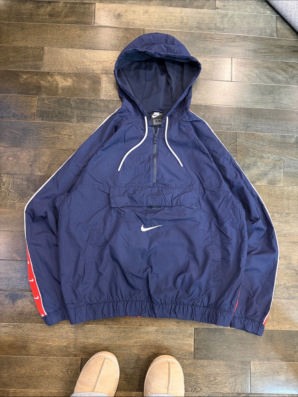 Nike Navy and Red windbreaker